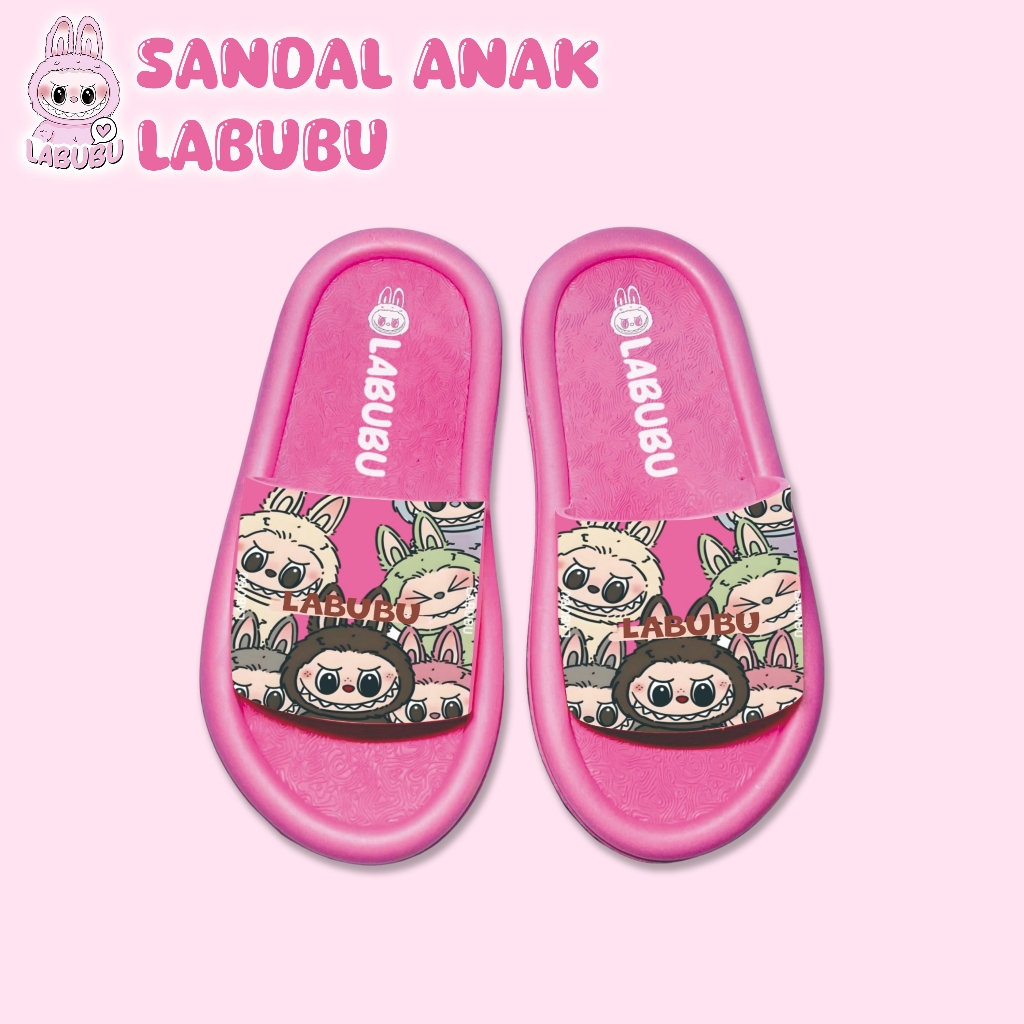 Girls' Slop Sandals with Labubu Printing CSS Motif | Shopee Philippines