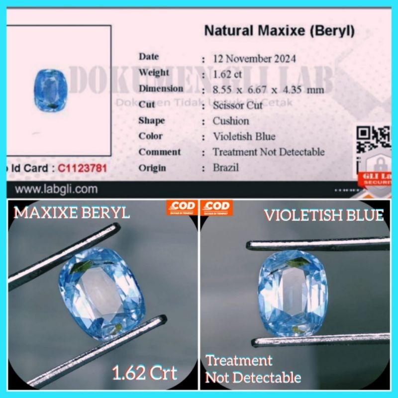 NATURAL MAXIXE BERYL (FREE MEMO) A504 | Shopee Philippines