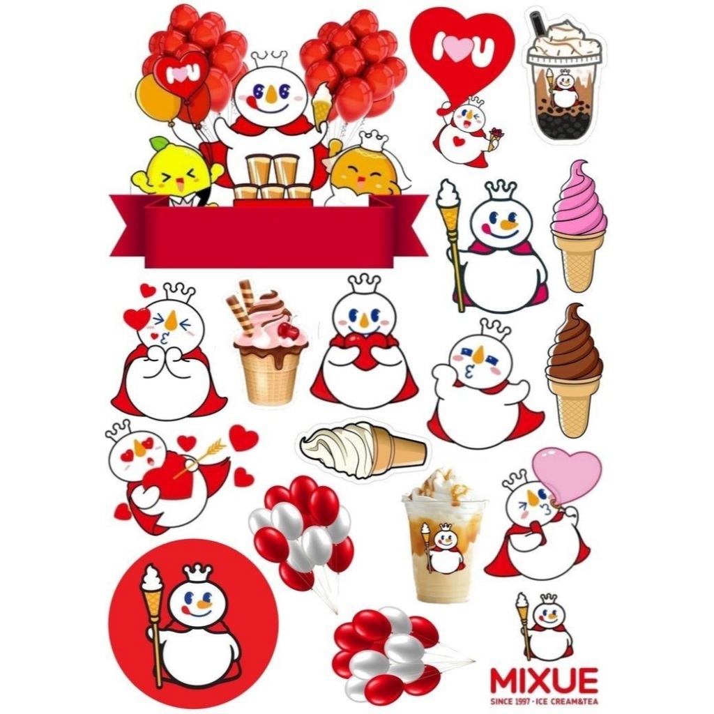 MIXUE/ Topper Custom Name Topper Birthday Cake Decoration | Shopee ...
