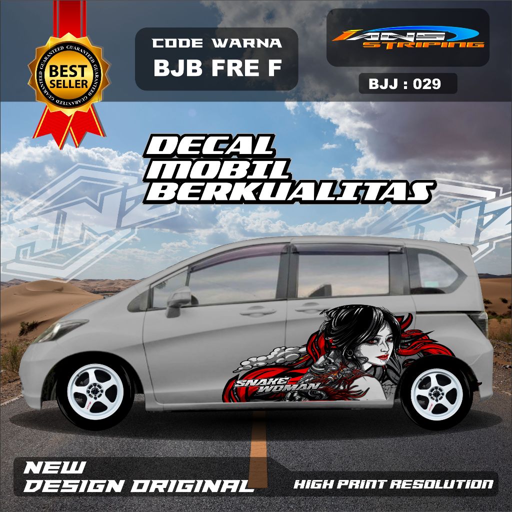 Bjb 029 - LATEST ANIMATION MOTIF CAR CUSTOM STICKER VARIATIONS | Shopee ...