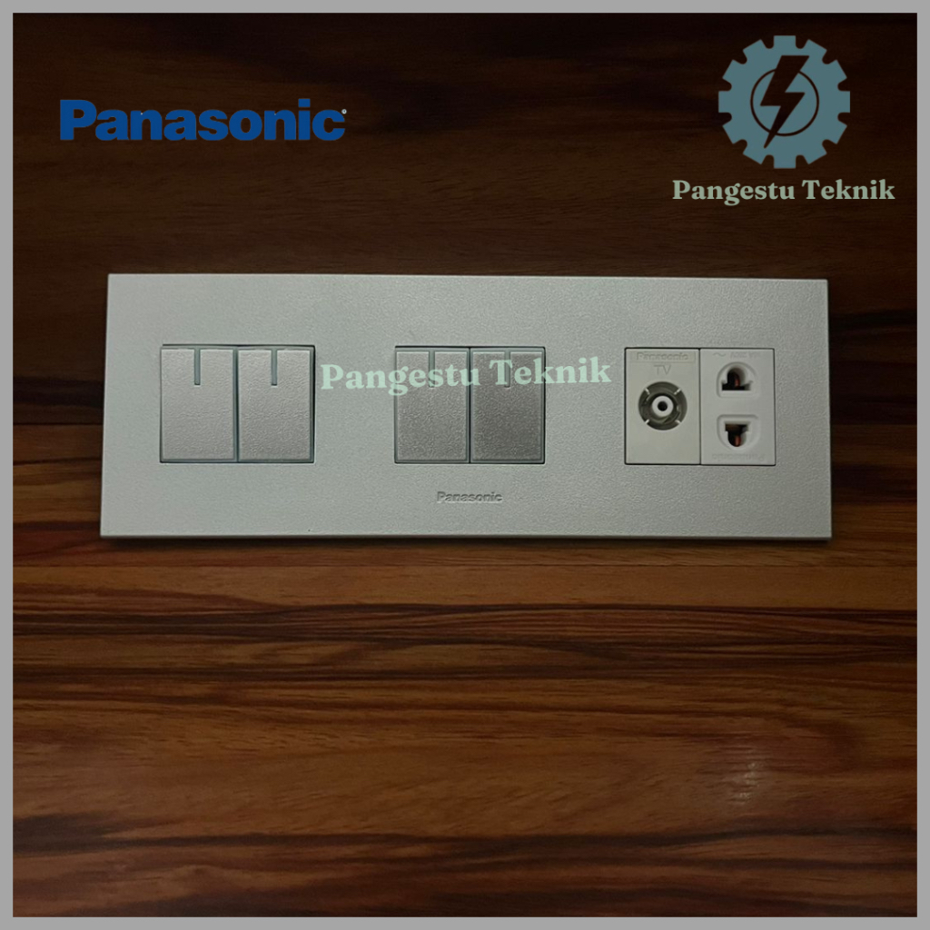 Panasonic Four Switches + TV Antenna Jack + universal Socket (White ...