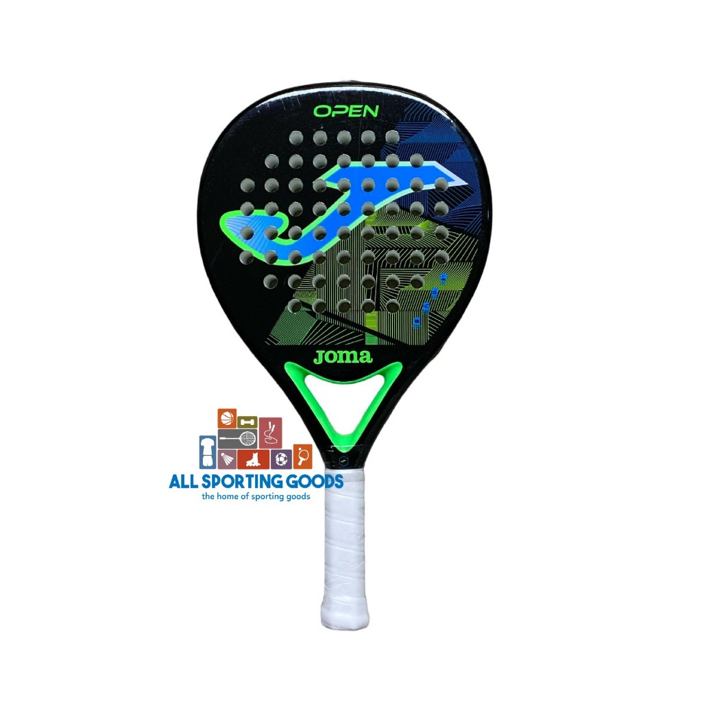 Joma Padel Racket Paddle Tennis Open Black Fluor Turquoise Eva Soft ...
