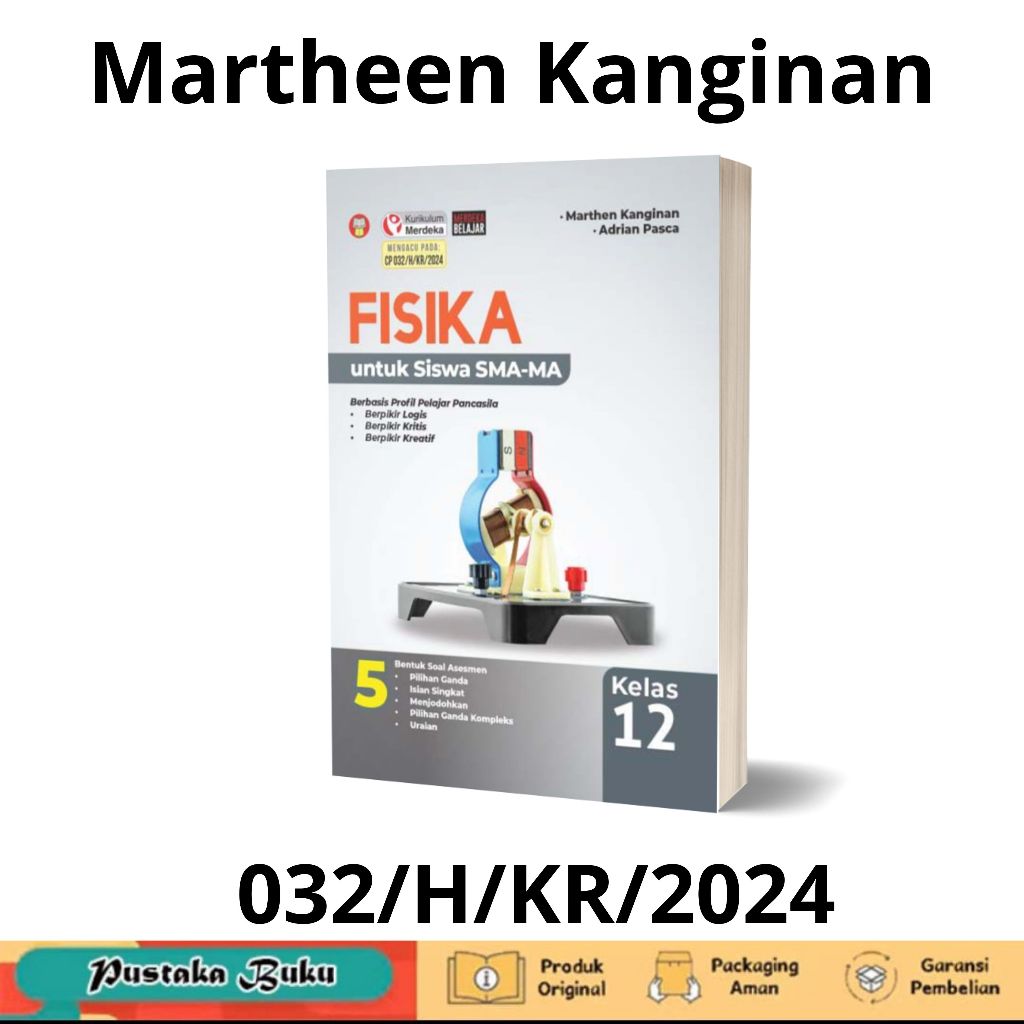 Sma/ma Physics Book Class 12/XII Merdeka CP Curriculum 2024-Martheen ...