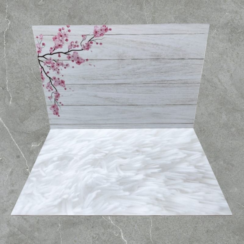 30x45 Folding Photo Mat Background for Product Photos with Floral and ...
