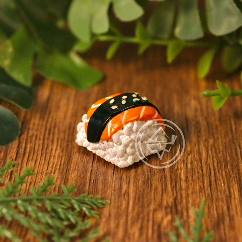 Sushi artisan keycaps 1U salmon nigiri with seaweed top japanese ...