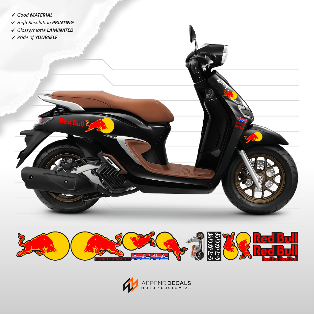 HONDA STYLO 160 STRIPING RB GRAPHICS STYLO MOTORCYCLE STICKER ...