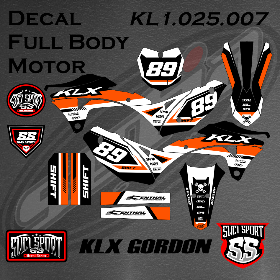 DECAL STICKER KLX GORDON FULL BODY DECAL GORDON STICKER VARIATION KLX ...