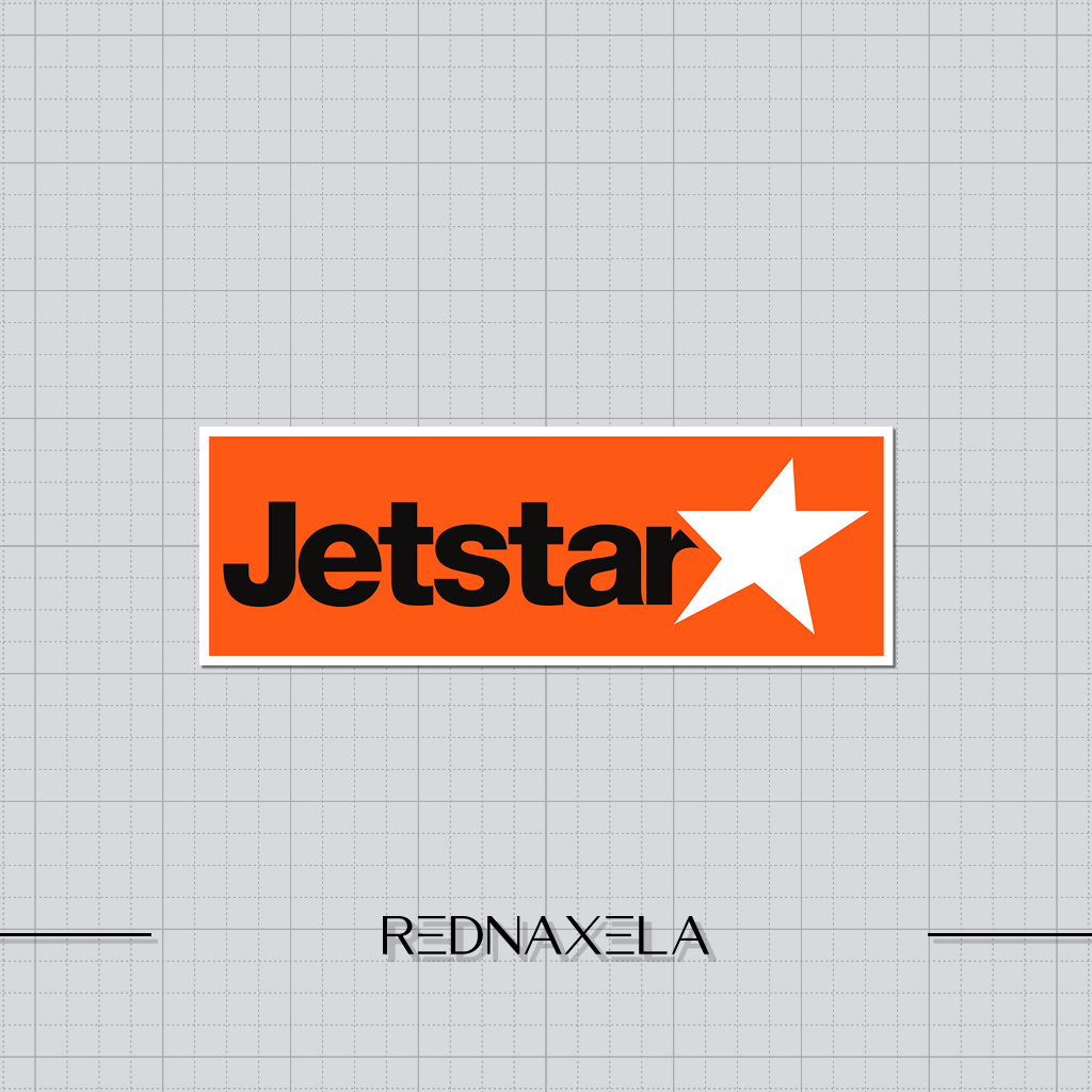 Jetstar Logo Vinyl Sticker #2 Outdoor Waterproof Suitcase Stickers ...