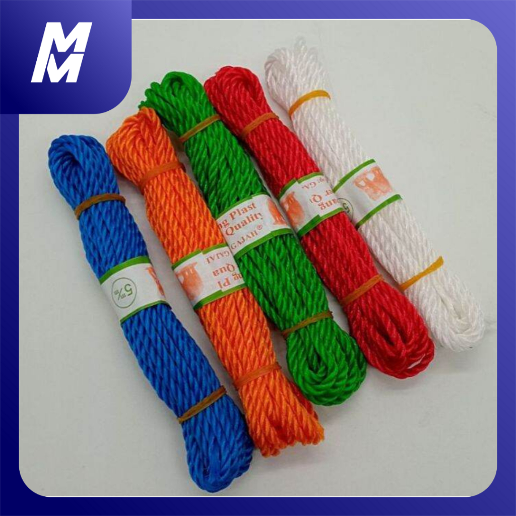 1 bundle retail Plastic Rope 4, 5, 6 mm Long Clothesline Rope 8 meters ...