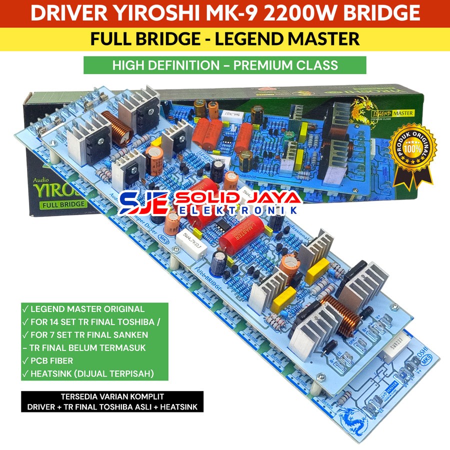 Driver KIT POWER YIROSHI MK9 MK 9 MK-9 2200W WITHOUT TR FINAL