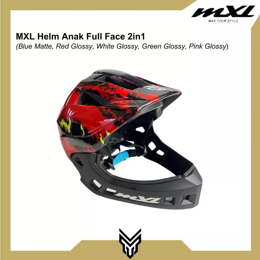 Helm bmx full face clearance