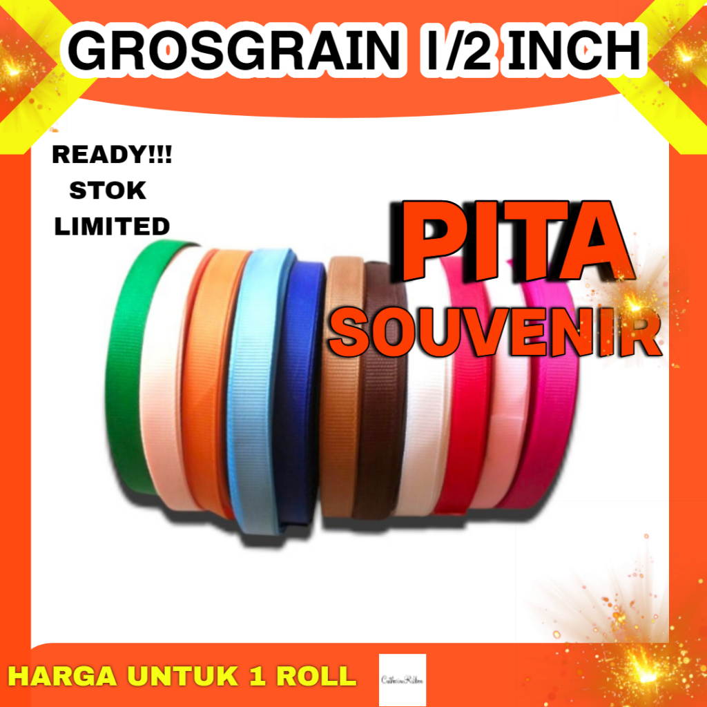 Grosgrain ribbon 1 2 inch satin ribbon puterial shopee philippines