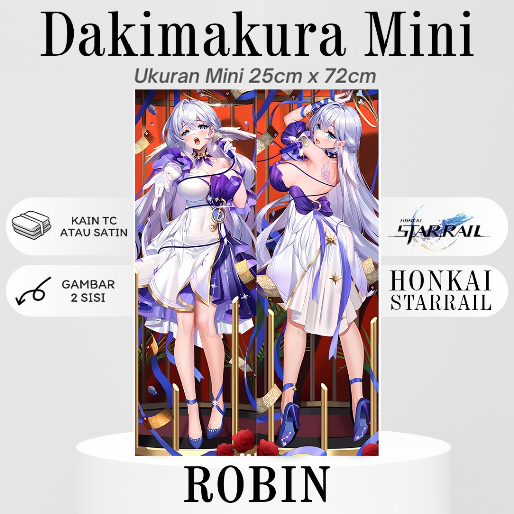 Dakimakura Mini Robin Honkai Starrail Pillow Anime Waifu Mini Robin HSR ...