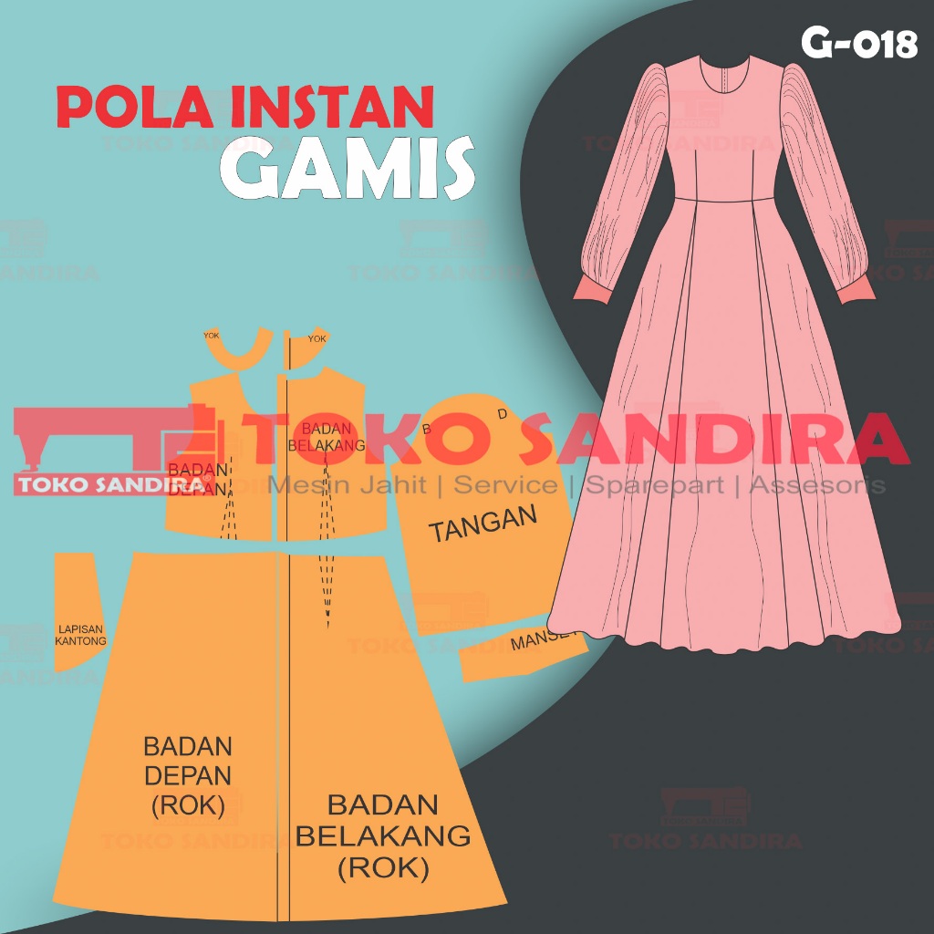 Gamis pattern/instant gamis pattern/maxious gamis pattern/instant ...