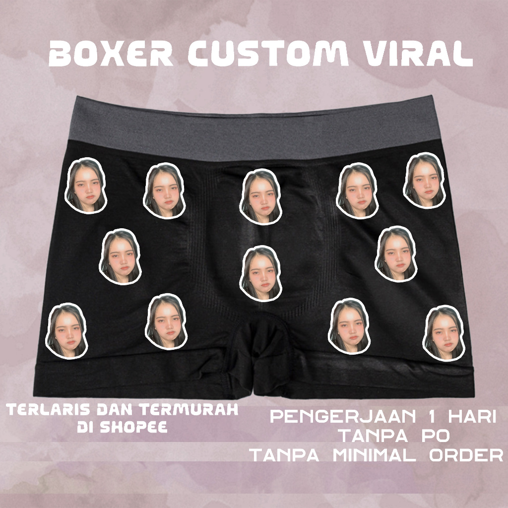 BOXER CUSTOM PHOTO VIRAL | ANTI-CHEATING BOXERS | PHOTO UNDERWEAR ...