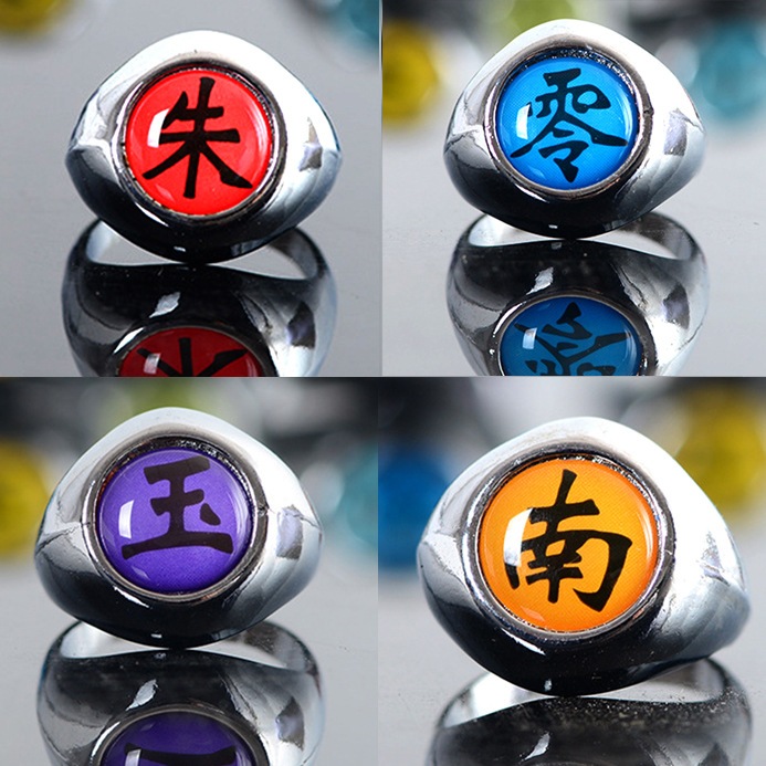 Naruto Anime Cosplay Ring Akatsuki Itachi Pain Orojimaru Zhu-rings ...