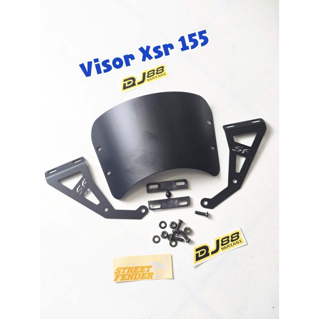 Visor Xsr155 street fender iron aluminum windshield xsr 155 set of pnp ...