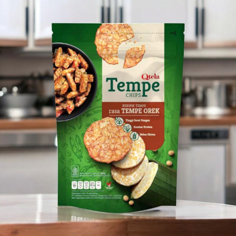 Qtela Tempe Chips Tempe Orek Flavor 100gr | Shopee Philippines