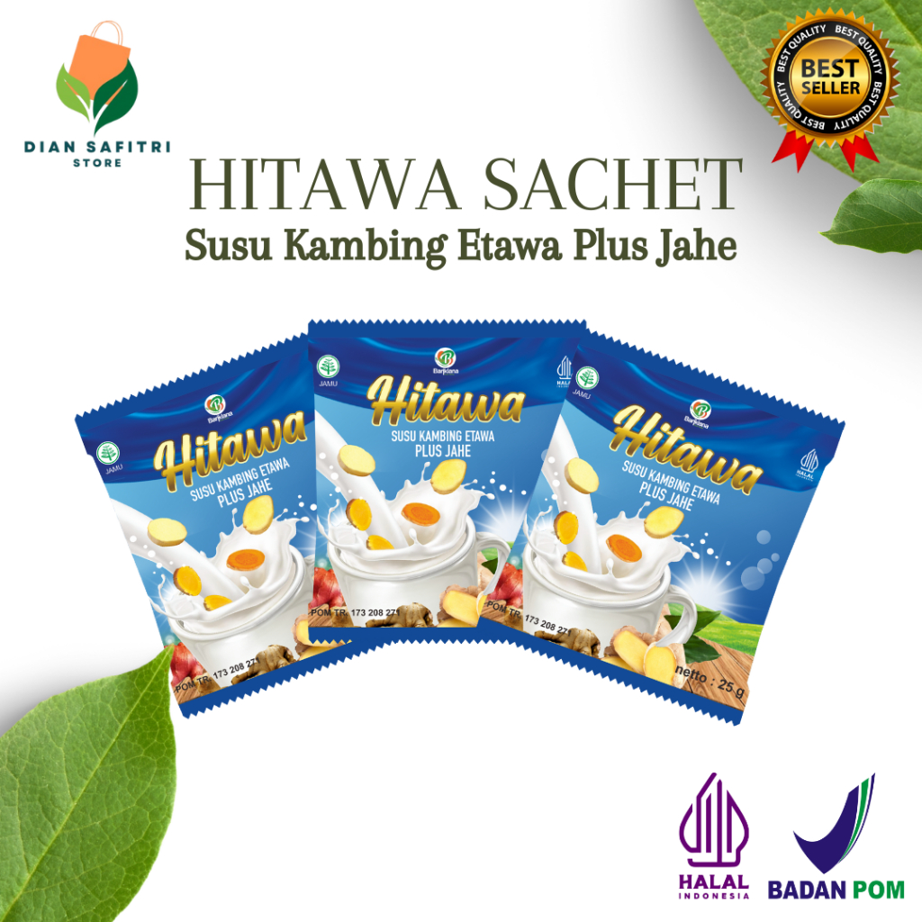 Hitawa SACHET Etawa Goat Milk Plus Ginger Temulawak Turmeric Treats ...
