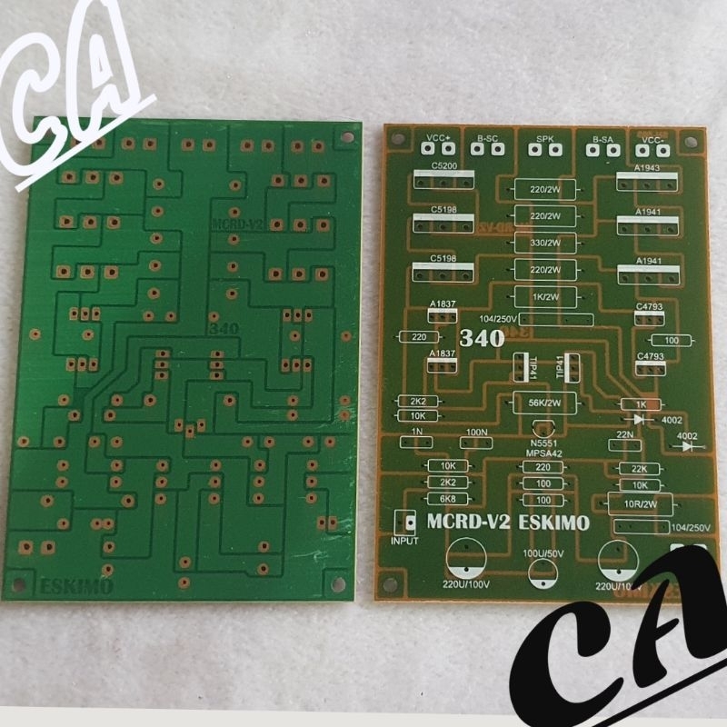 Pcb DRIVER POWER AMPLIFIER MCRD V2 ESKIMO 340 LOWSUB | Shopee Philippines