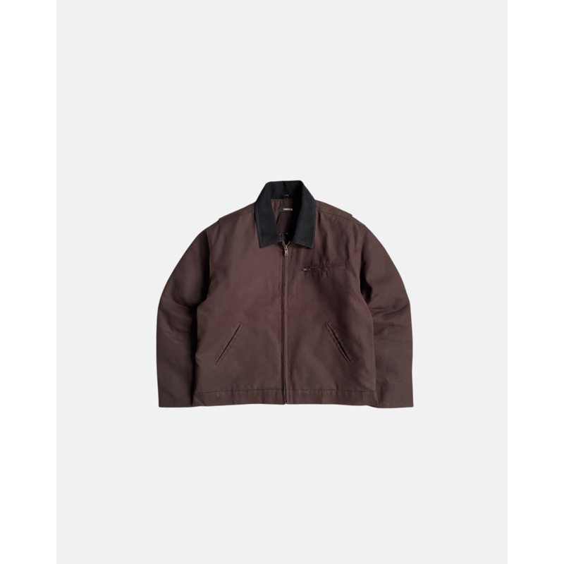 Timbre Work Jacket Quilted Dark Brown | Shopee Philippines