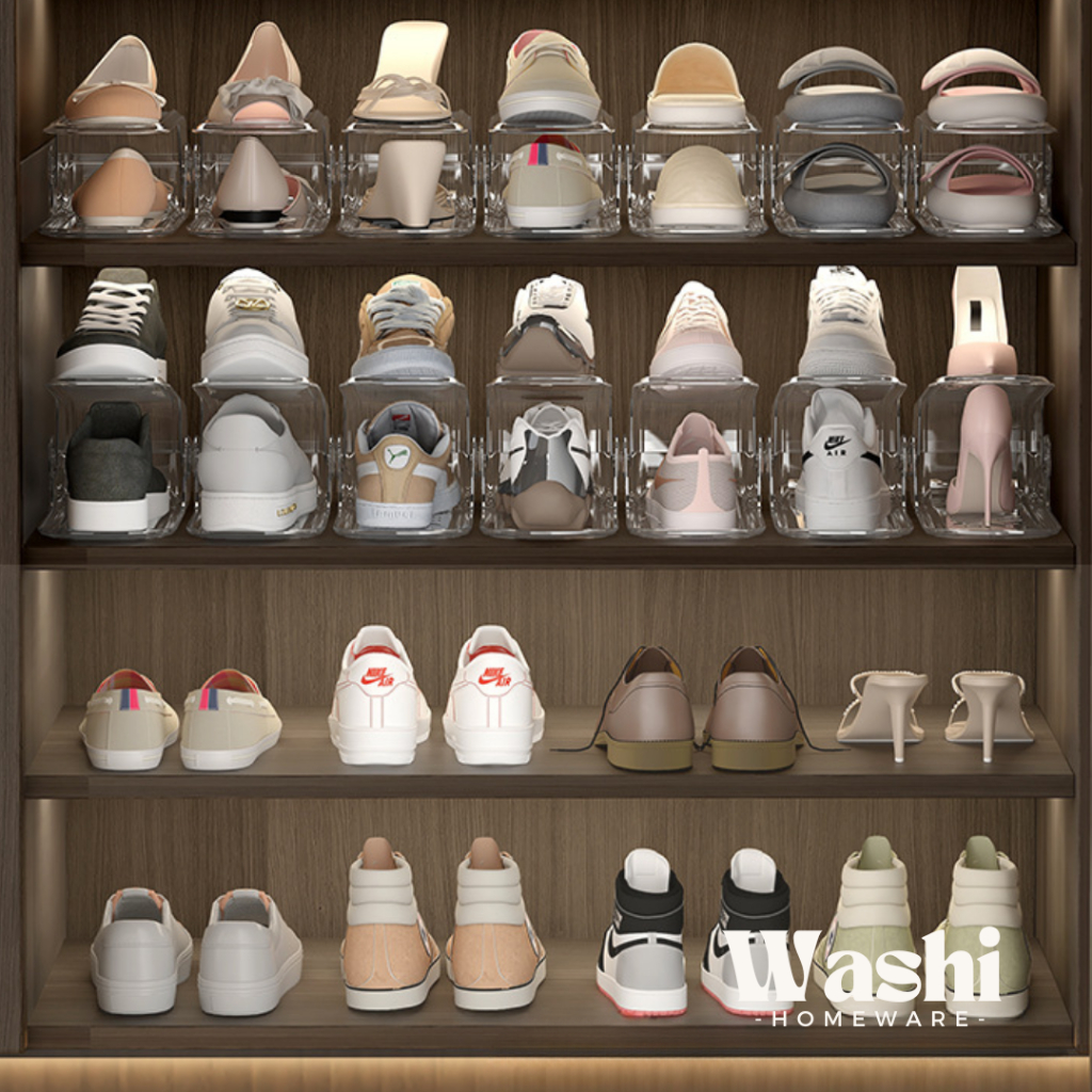 Washi - MIYU Aesthetic Heels Shoe Organizer Easy Sandal Stacking Rack ...