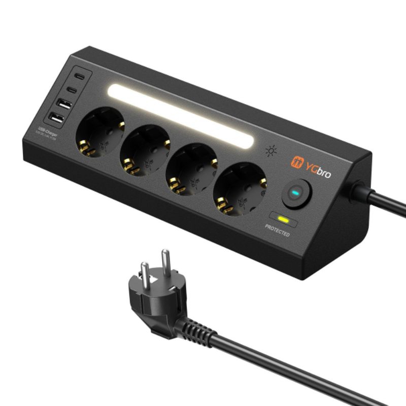 Power Strip Multiple Socket 3680 W Socket with 2 Switch Surge ...