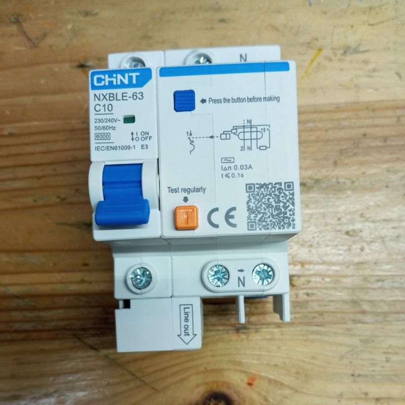 RCBO Chint 1P+N 10A 25A 30mA NXBLE-63 | Shopee Philippines
