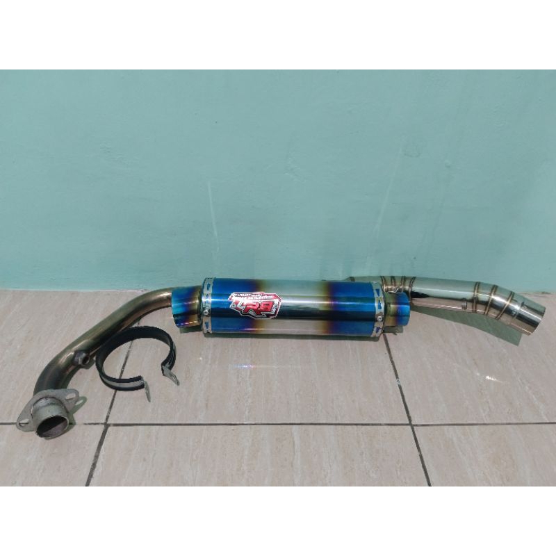 Honda Sonic 150 R Racing Exhaust Neck plus Slincer R9 Full Stainless ...