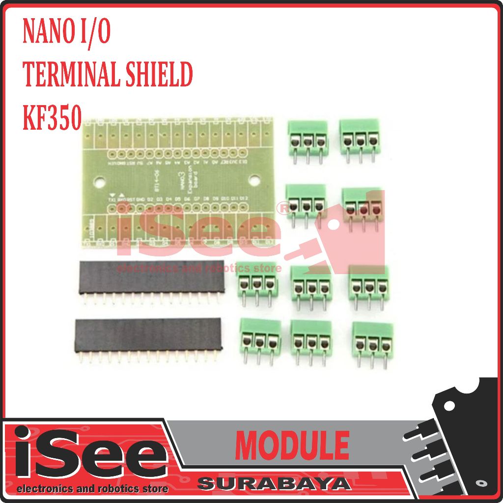 Terminal Screw Shield Expansion Board output input For Arduino Nano ...