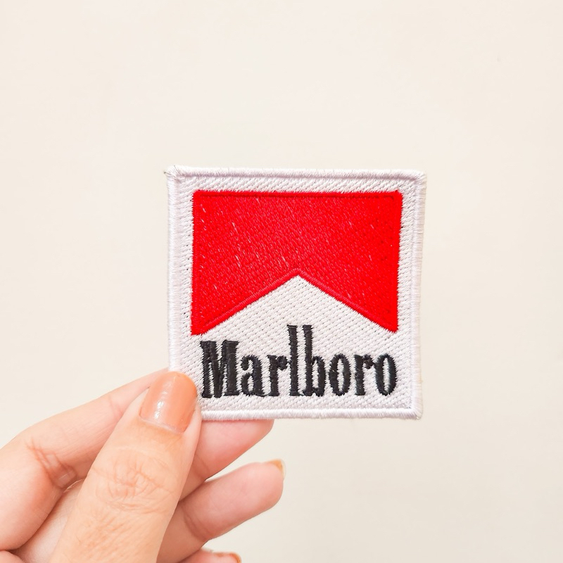 Sponsor EMBROIDERED PATCH / MARLB*RO EMBROIDERED BADGE / IRON & SEW ...