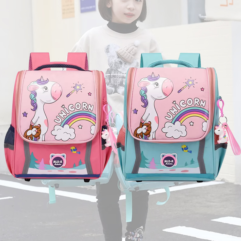 ARISTA - pink and light blue unicorn school backpack for kindergarten ...
