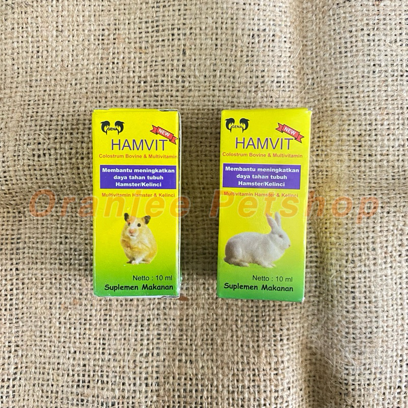 Hamvit Box Vitamin Hamster & Rabbit (Improve Endurance) | Shopee ...