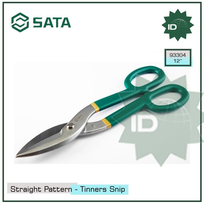 SATA Zinc Scissors 12 Inch 93304 Straight Pattern Snips | Shopee ...