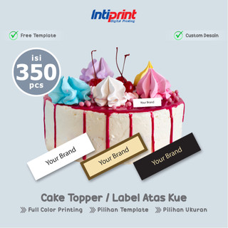 Cake Topper Cake Top Label/, Thick AC 310 Gram Cake Topper, Custom ...