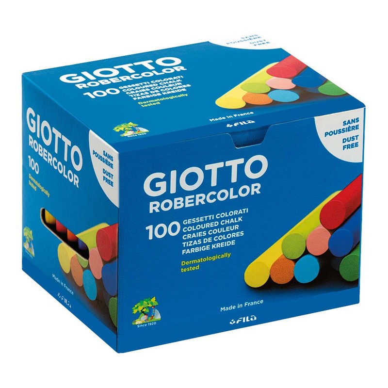 Giotto Blackboard Chalk Box 100 Pcs, Assorted Colors | Shopee Philippines