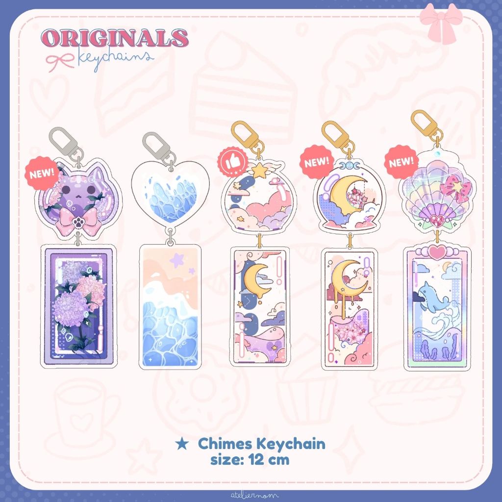 [AtelierNom] Acrylic Chimes Keychain | Shopee Philippines