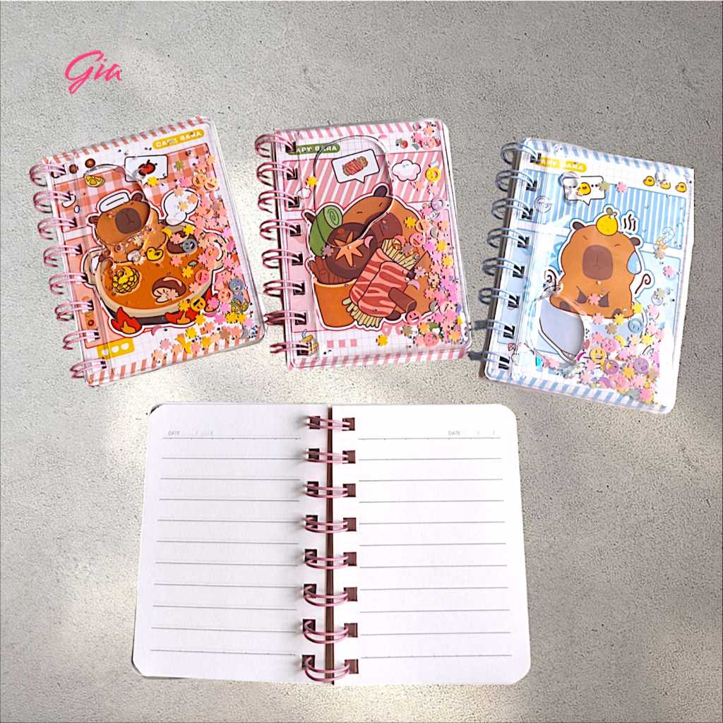 CAPYBARA A7 MINI BINDER NOTEBOOK | MINI NOTEBOOK | SMALL MEMO BOOK ...