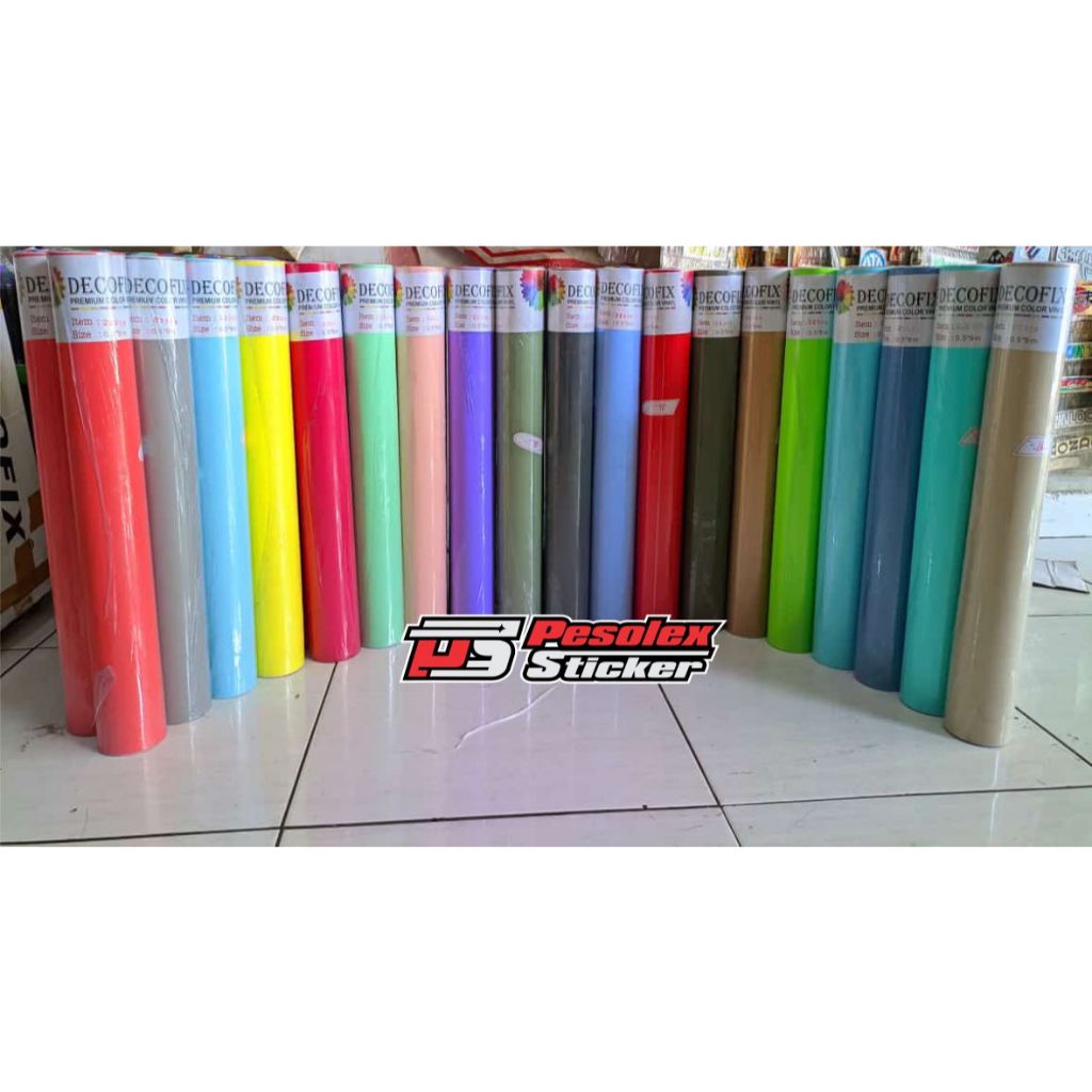 Pastel Glossy Scotlet Vinyl Decofix Sticker Sticker Size 50cm x 9M ...