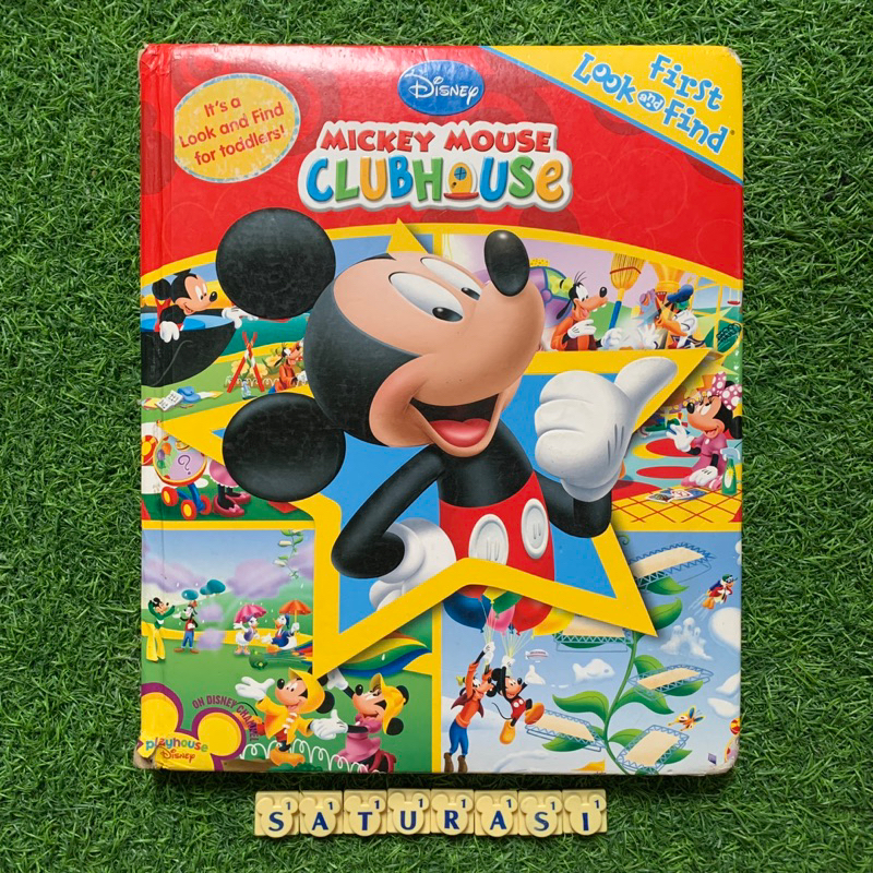 (Preloved Saturation) DEFECT! First Look and Find Mickey Mouse Club ...