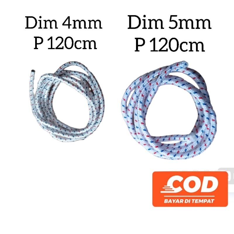MESIN 4mm & 5mm Starter Rope / Crank Rope / Side Rope 4mm & 5mm Length ...