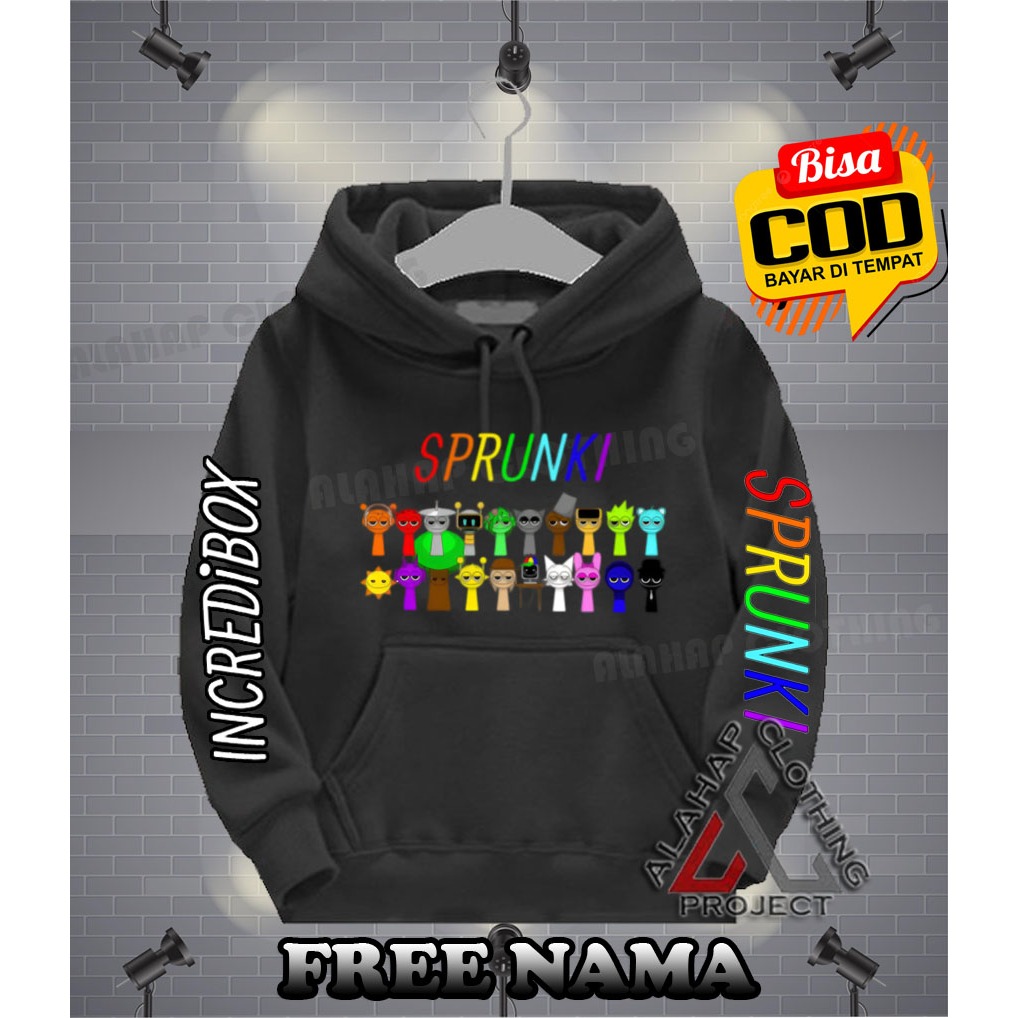Sprunki Incredibox Children's hoodie ALL Characters Sprunki Children's ...