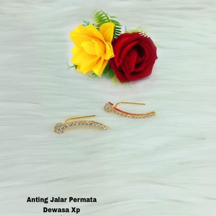 Xp butterfly gem flower long starling earrings | Shopee Philippines