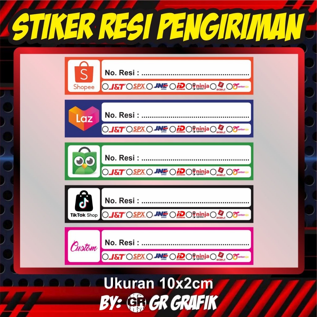 Delivery Receipt Stickers / online delivery stickers / online shop ...