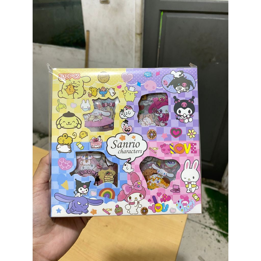 SANRIO lABUBU MOMO stickers, 100 sheets of KUROMI MELODY cartoon ...