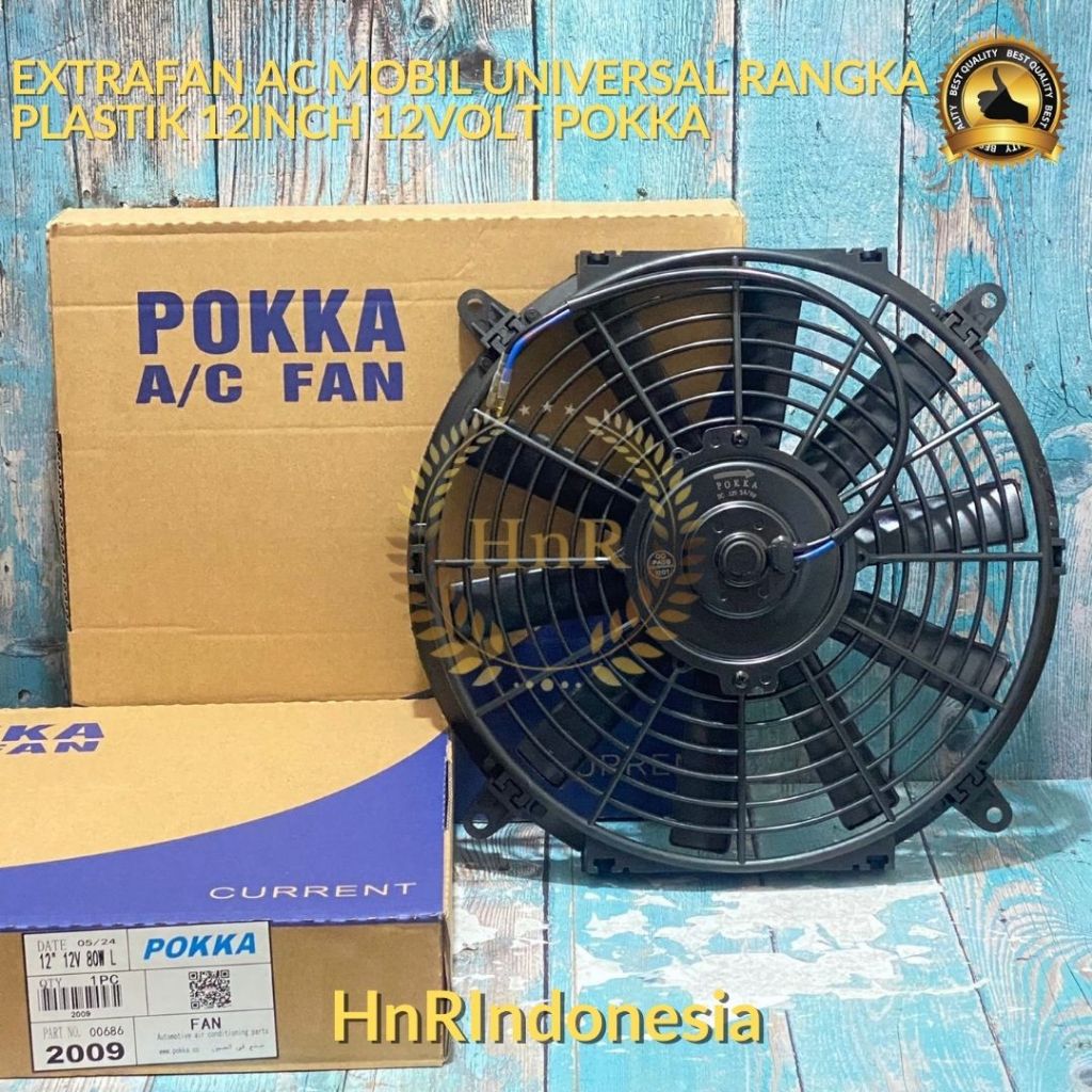 Universal Car AC Extrafan Plastic Frame 12Inch 12Volt 12V EXTRA FAN ...