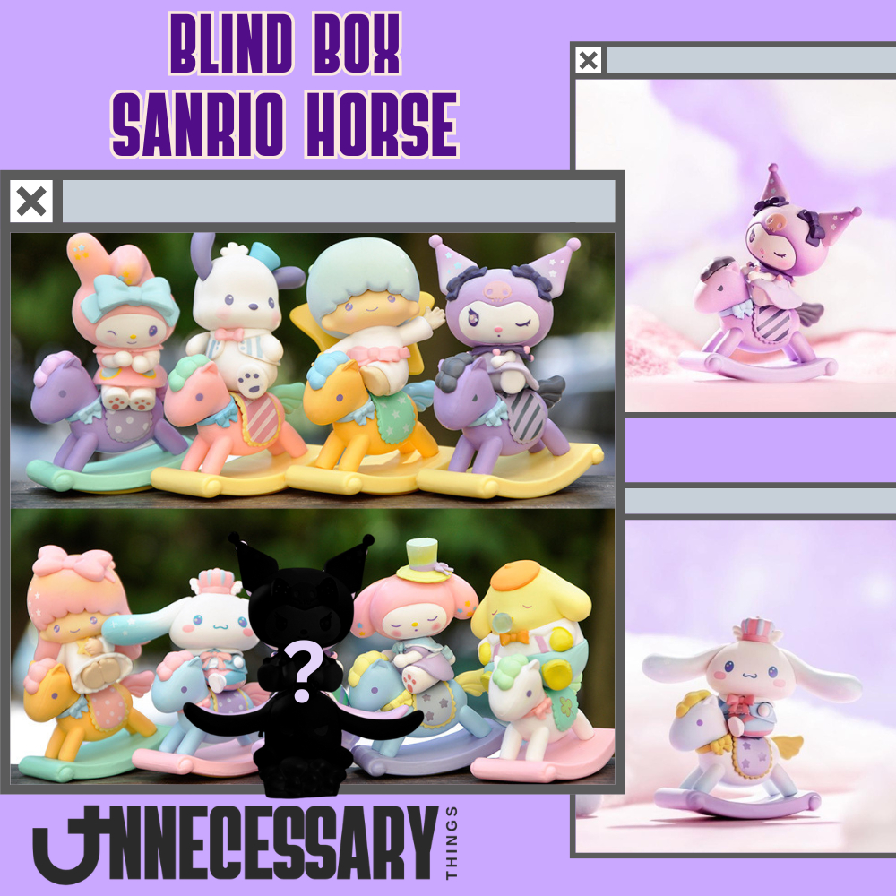 Blind Box Sanrio Rocking Horse Series Blindbox Kuromi My Melody Maru ...