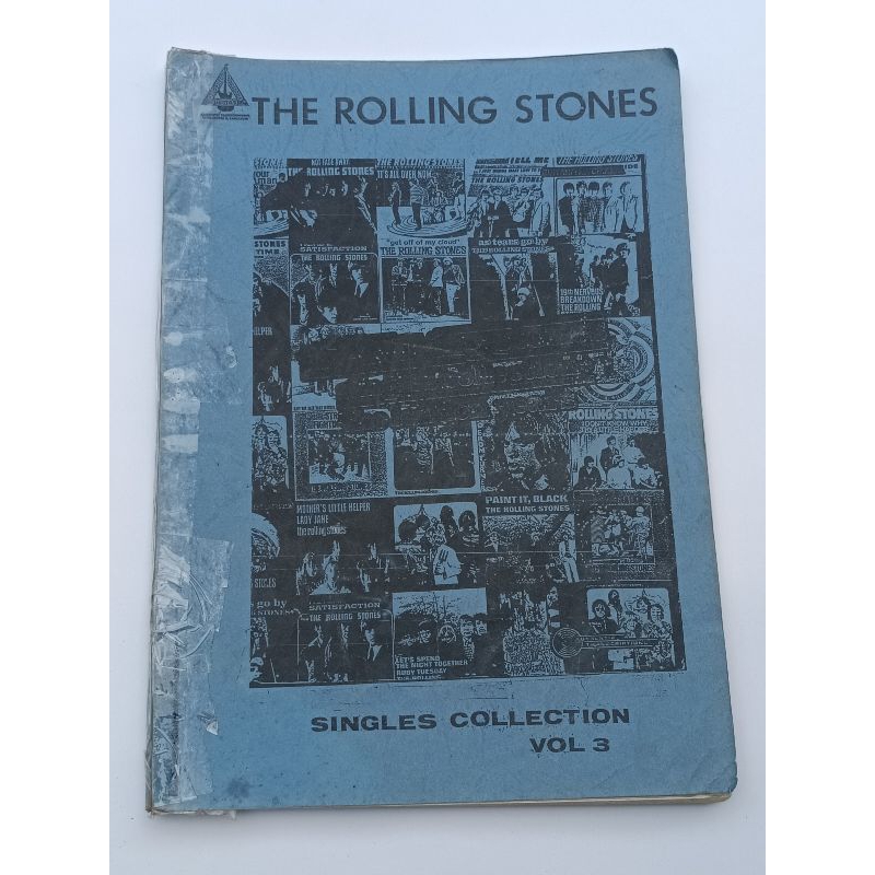 Music Book Tablature Guitar The Rolling Stones Singles Collection Vol 3 ...