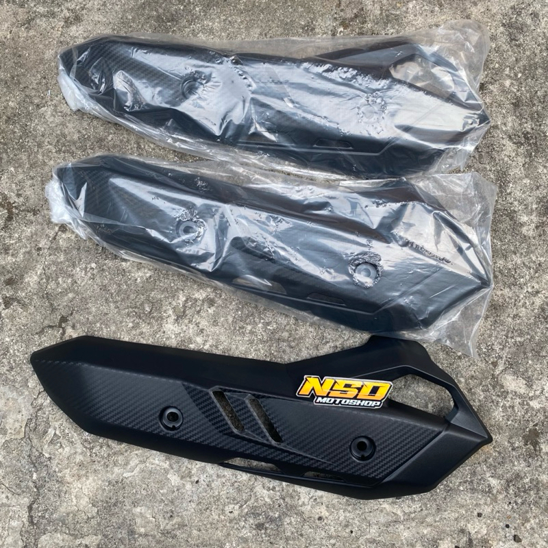 Muffler Shield Cover Cover Exhaust Airblade New Carbon Motif Shopee