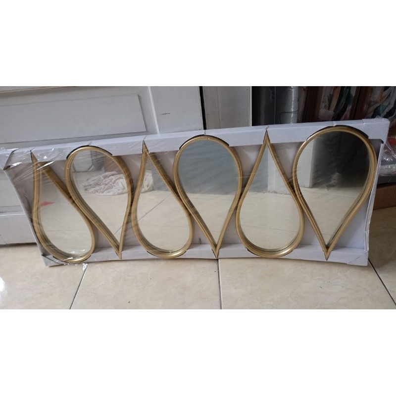 Informa decorative mirror, water drop model, 6 pcs | Shopee Philippines
